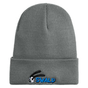 Classic 1927 Oswald Rabbit Head Embroidered Beanie - Light Grey OSFM