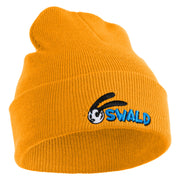 Classic 1927 Oswald Rabbit Head Embroidered Beanie - Gold OSFM