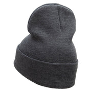 The Chest Set Embroidered 12 Inch Long Knitted Beanie