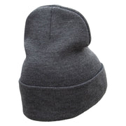 The Chest Set Embroidered 12 Inch Long Knitted Beanie