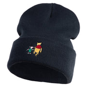 1926 Winnie-The-Pooh and Piglet Embroidered 12" Beanie - Navy OSFM