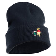 1926 Winnie-The-Pooh and Piglet Embroidered 12" Beanie - Navy OSFM
