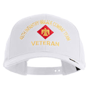 U.S. Army 45th Infantry Brigade Combat Team Embroidered Retro Cotton Blend Snapback Cap - White OSFM