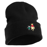 1926 Winnie-The-Pooh and Piglet Embroidered 12" Beanie - Black OSFM