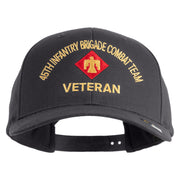 U.S. Army 45th Infantry Brigade Combat Team Embroidered Retro Cotton Blend Snapback Cap - Charcoal OSFM