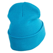 Classic 1919 Felix Cat Head Embroidered 12" Long Beanie - Aqua OSFM