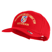 U.S. Army 48th Infantry Brigade Combat Team Embroidered Retro Cotton Blend Snapback Cap - Red OSFM