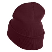 Classic 1919 Felix Cat Head Embroidered 12" Long Beanie - Burgundy OSFM