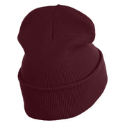 Classic 1919 Felix Cat Head Embroidered 12" Long Beanie - Burgundy OSFM