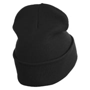 Classic 1919 Felix Cat Head Embroidered 12" Long Beanie - Black OSFM