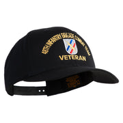 U.S. Army 48th Infantry Brigade Combat Team Embroidered Retro Cotton Blend Snapback Cap - Black OSFM