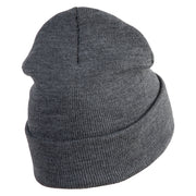 Classic 1918 Koko Clown Embroidered 12" Solid Long Beanie - Charcoal OSFM