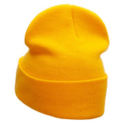 The Neon Card Suits Embroidered 12 Inch Long Knitted Beanie