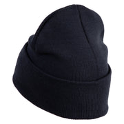 Classic 1918 Koko Clown Embroidered 12" Solid Long Beanie - Navy OSFM