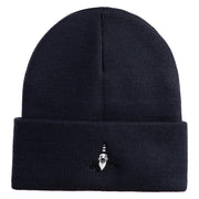 Classic 1918 Koko Clown Embroidered 12" Solid Long Beanie - Navy OSFM
