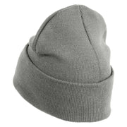 Classic 1918 Koko Clown Embroidered 12" Solid Long Beanie - Dark Ash OSFM
