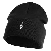 Classic 1918 Koko Clown Embroidered 12" Solid Long Beanie - Black OSFM