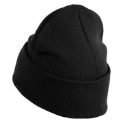 Classic 1918 Koko Clown Embroidered 12" Solid Long Beanie - Black OSFM
