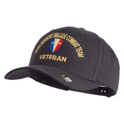 U.S. Army 50th Infantry Brigade Combat Team Embroidered Retro Cotton Blend Snapback Cap - Dk-Heather OSFM