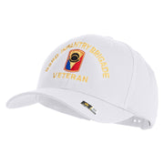 U.S. Army 53rd Infantry Brigade Embroidered Retro Cotton Blend Snapback Cap - White OSFM