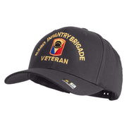 U.S. Army 53rd Infantry Brigade Embroidered Retro Cotton Blend Snapback Cap - Dk-Heather OSFM