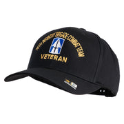 U.S. Army 76th Infantry Brigade Combat Team Embroidered Retro Cotton Blend Snapback Cap - Black OSFM