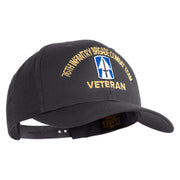U.S. Army 76th Infantry Brigade Combat Team Embroidered Retro Cotton Blend Snapback Cap - Charcoal OSFM