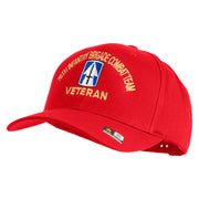 U.S. Army 76th Infantry Brigade Combat Team Embroidered Retro Cotton Blend Snapback Cap - Red OSFM