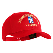 U.S. Army 76th Infantry Brigade Combat Team Embroidered Retro Cotton Blend Snapback Cap - Red OSFM