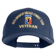 U.S. Army 86th Infantry Brigade Combat Team Embroidered Retro Cotton Blend Snapback Cap - Navy OSFM