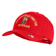 U.S. Army 86th Infantry Brigade Combat Team Embroidered Retro Cotton Blend Snapback Cap - Red OSFM