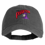 The Phantom 1936 Embroidered Washed Low Profile Dad Hat - Charcoal OSFM