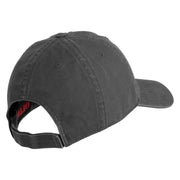 The Phantom 1936 Embroidered Washed Low Profile Dad Hat - Charcoal OSFM