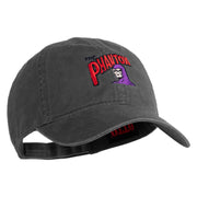 The Phantom 1936 Embroidered Washed Low Profile Dad Hat - Charcoal OSFM
