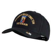 U.S. Army 86th Infantry Brigade Combat Team Embroidered Retro Cotton Blend Snapback Cap - Black OSFM