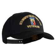 U.S. Army 86th Infantry Brigade Combat Team Embroidered Retro Cotton Blend Snapback Cap - Black OSFM