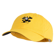 Classic 1919 Felix Cat Embroidered Normal Dyed Cap - Yellow Navy OSFM