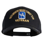 U.S. Army 116th Infantry Brigade Combat Team Embroidered Retro Cotton Blend Snapback Cap - Black OSFM
