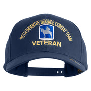 U.S. Army 116th Infantry Brigade Combat Team Embroidered Retro Cotton Blend Snapback Cap - Navy OSFM