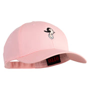 Classic 1919 Olive Oyl Head Embroidered Cotton Twill Strap Cap - Pink OSFM