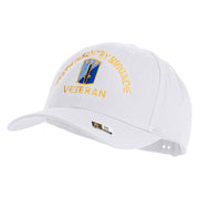 U.S. Army 170th Infantry Brigade Embroidered Retro Cotton Blend Snapback Cap - White OSFM