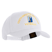 U.S. Army 170th Infantry Brigade Embroidered Retro Cotton Blend Snapback Cap - White OSFM