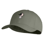 Classic 1919 Olive Oyl Head Embroidered Cotton Twill Strap Cap - Grey OSFM