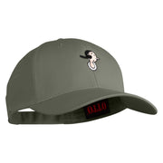 Classic 1919 Olive Oyl Head Embroidered Cotton Twill Strap Cap - Grey OSFM