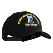 U.S. Army 170th Infantry Brigade Embroidered Retro Cotton Blend Snapback Cap - Black OSFM