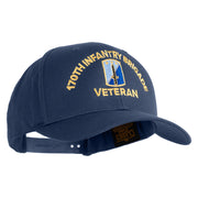 U.S. Army 170th Infantry Brigade Embroidered Retro Cotton Blend Snapback Cap - Navy OSFM
