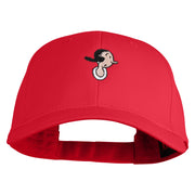 Classic 1919 Olive Oyl Head Embroidered Cotton Twill Strap Cap - Red OSFM
