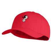 Classic 1919 Olive Oyl Head Embroidered Cotton Twill Strap Cap - Red OSFM