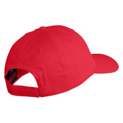 Classic 1919 Olive Oyl Head Embroidered Cotton Twill Strap Cap - Red OSFM