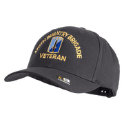 U.S. Army 170th Infantry Brigade Embroidered Retro Cotton Blend Snapback Cap - Charcoal OSFM